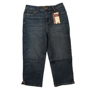 GLORIA VANDERBILT 6 Amanda Kalahari Denim Jean Capri Pants NEW Jeans